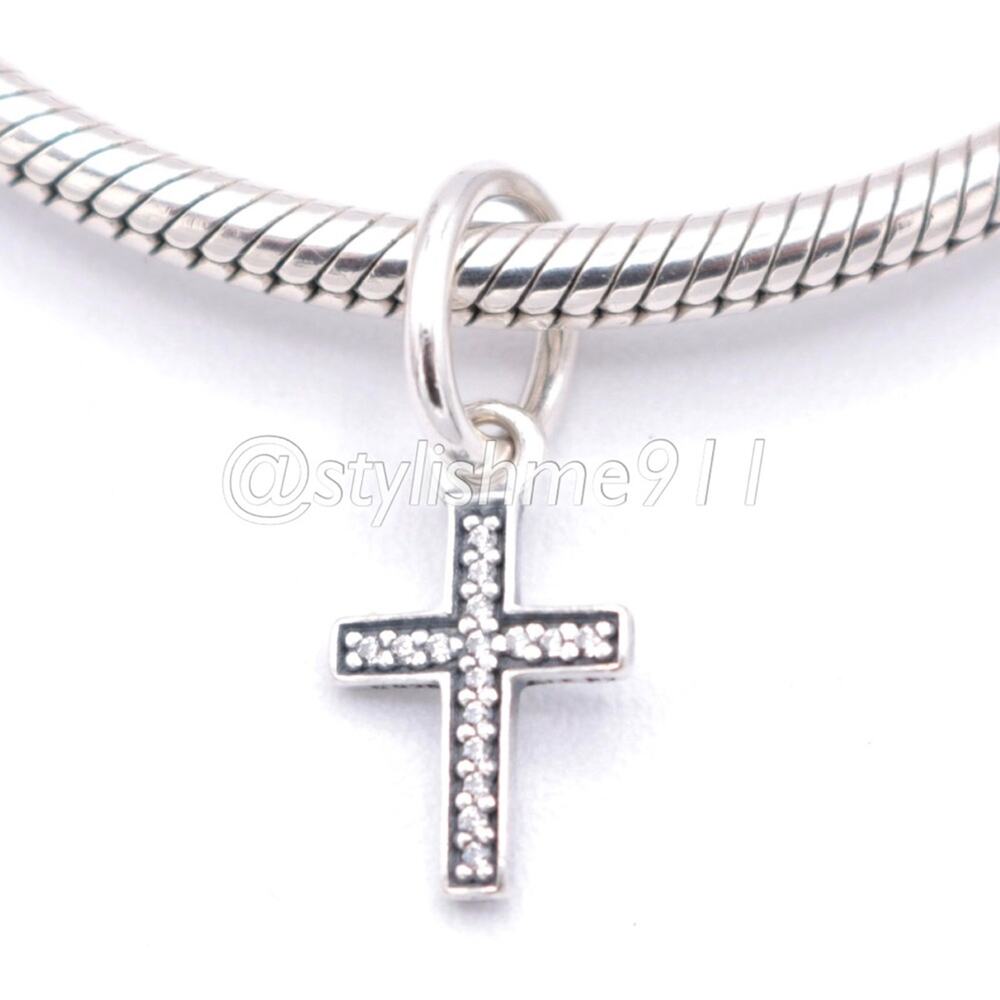 Authentic PANDORA Symbol Of Faith Cross Dangle - 791310CZ